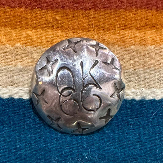 Pin Sterling Silver OK 66 by Genuine Oklahoma Souvenirs (925P7)