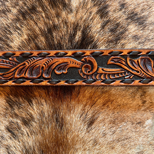 Belt Embossed Brown & Black