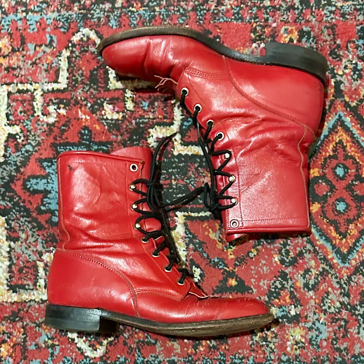 Western Boots Justin Lace-up 7