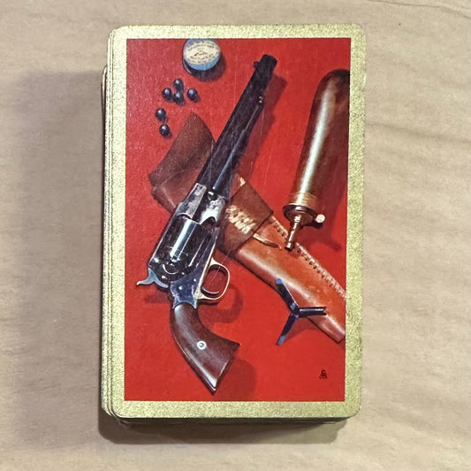 Playing Cards 50s Western Red