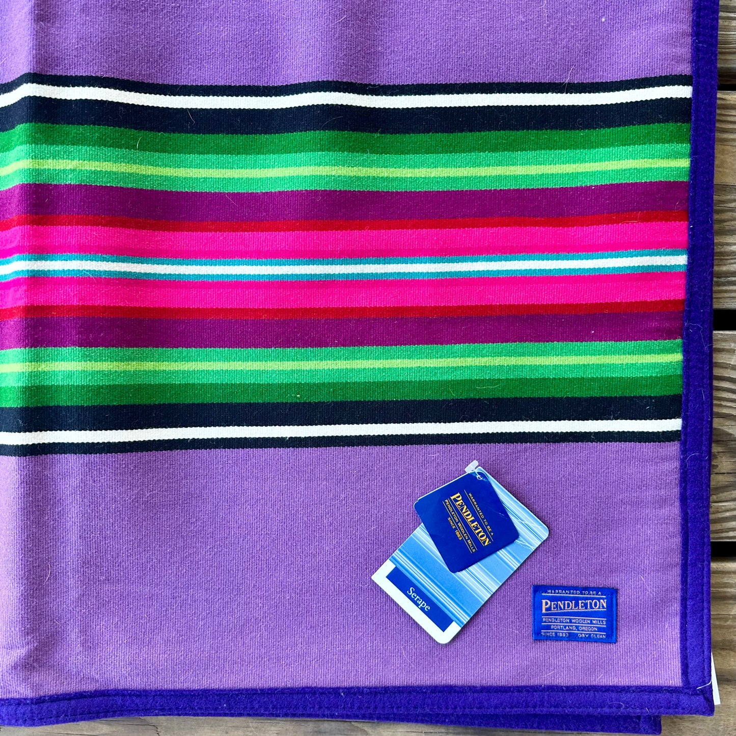 Pendleton Serape Robe Blanket in Lilac NWT