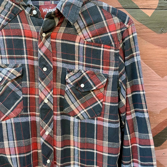 Pearl Snap LS Wrangler Flannel