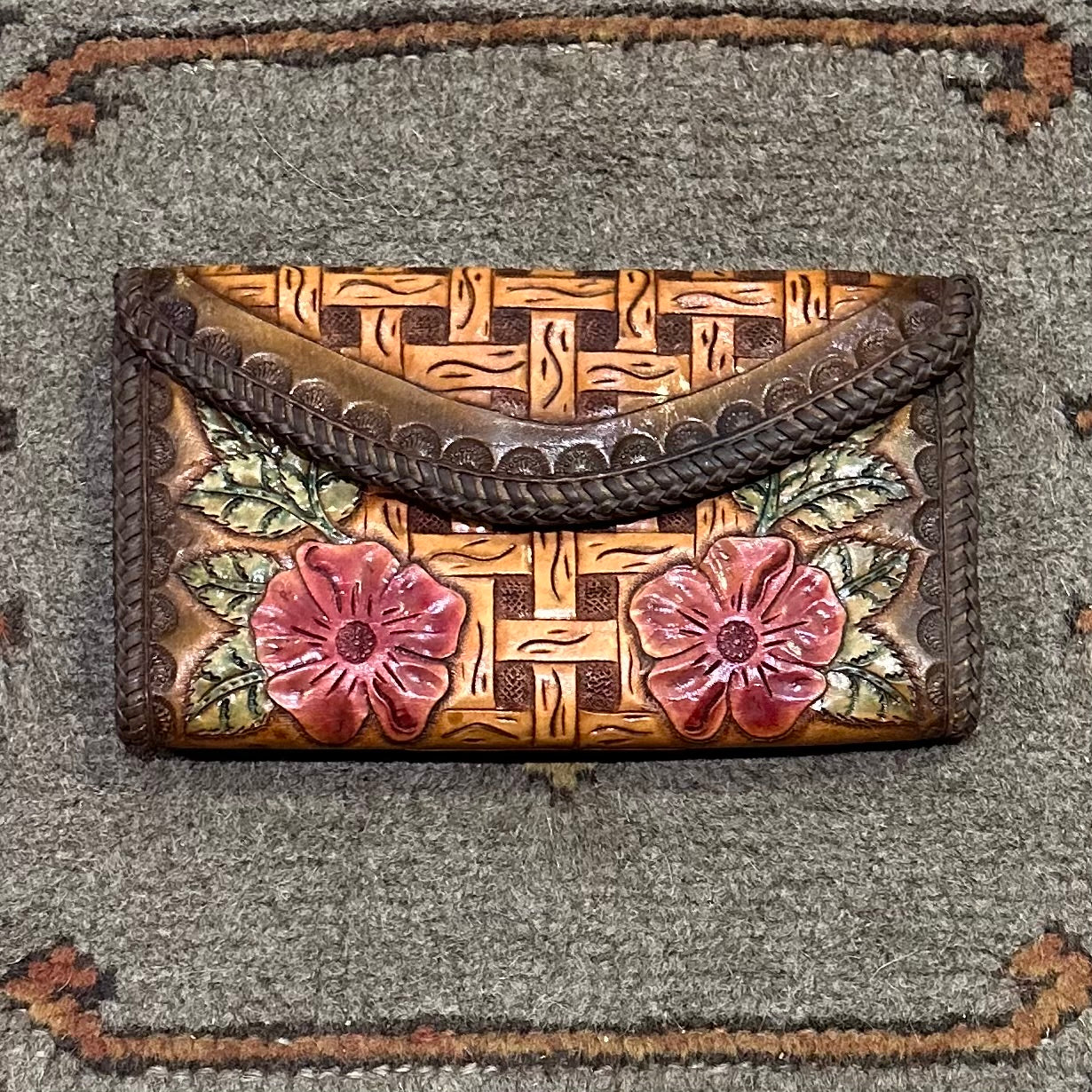 Wallet Leather Amanda Flowers