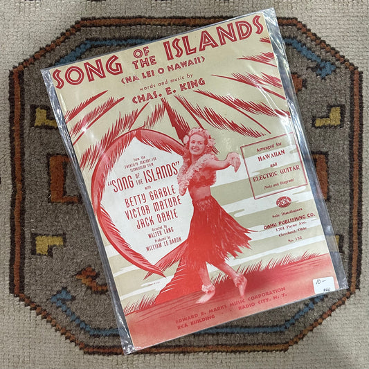Music Book Song of the Islands
