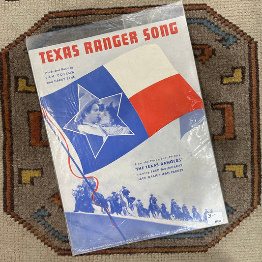 Music Book Texas Ranger Song