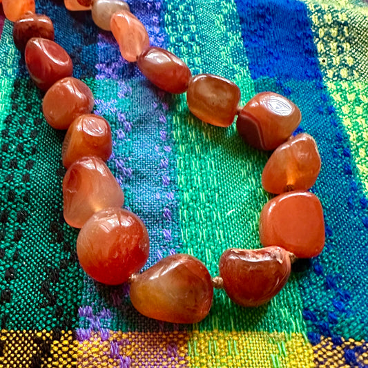 Orange Beaded Necklace