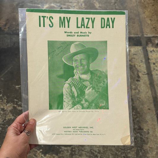 Music Book It's My Lazy Day