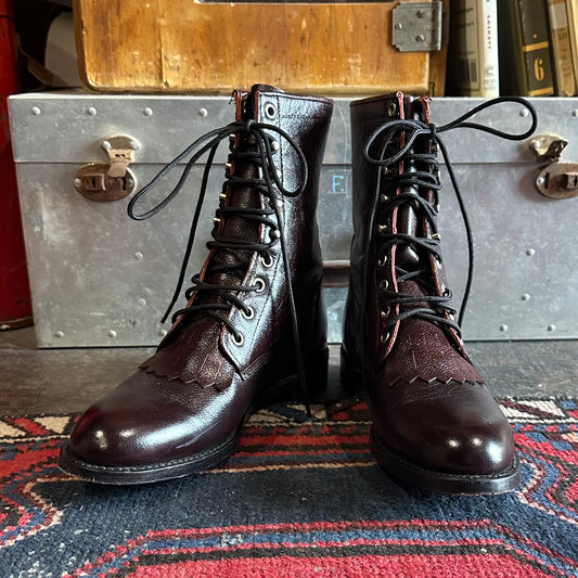 Western Boots Justin Lace-Up 6