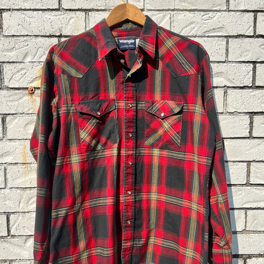Pearl Snap LS Wrangler Large