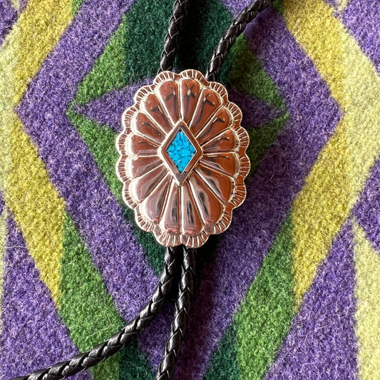 Bolo Turquoise Concho