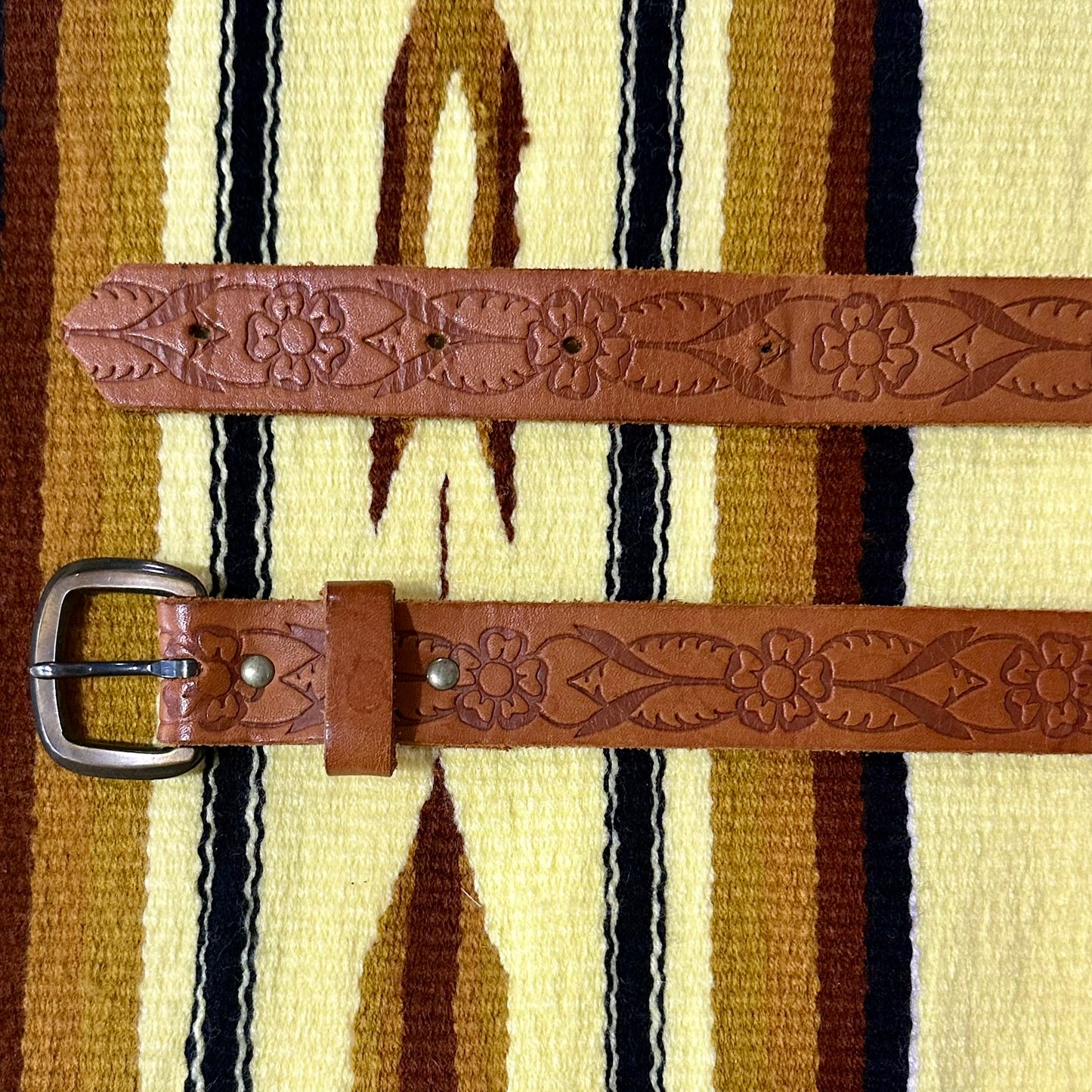 Belt Leather Flowers