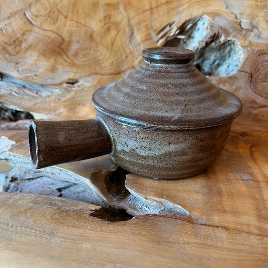 Bowl Brown Crock w/ Lid