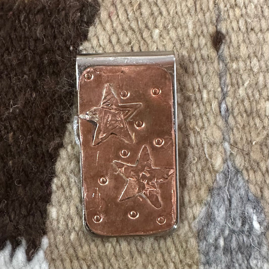 Money Clip Copper Stars by Genuine Oklahoma Souvenirs (925M1)