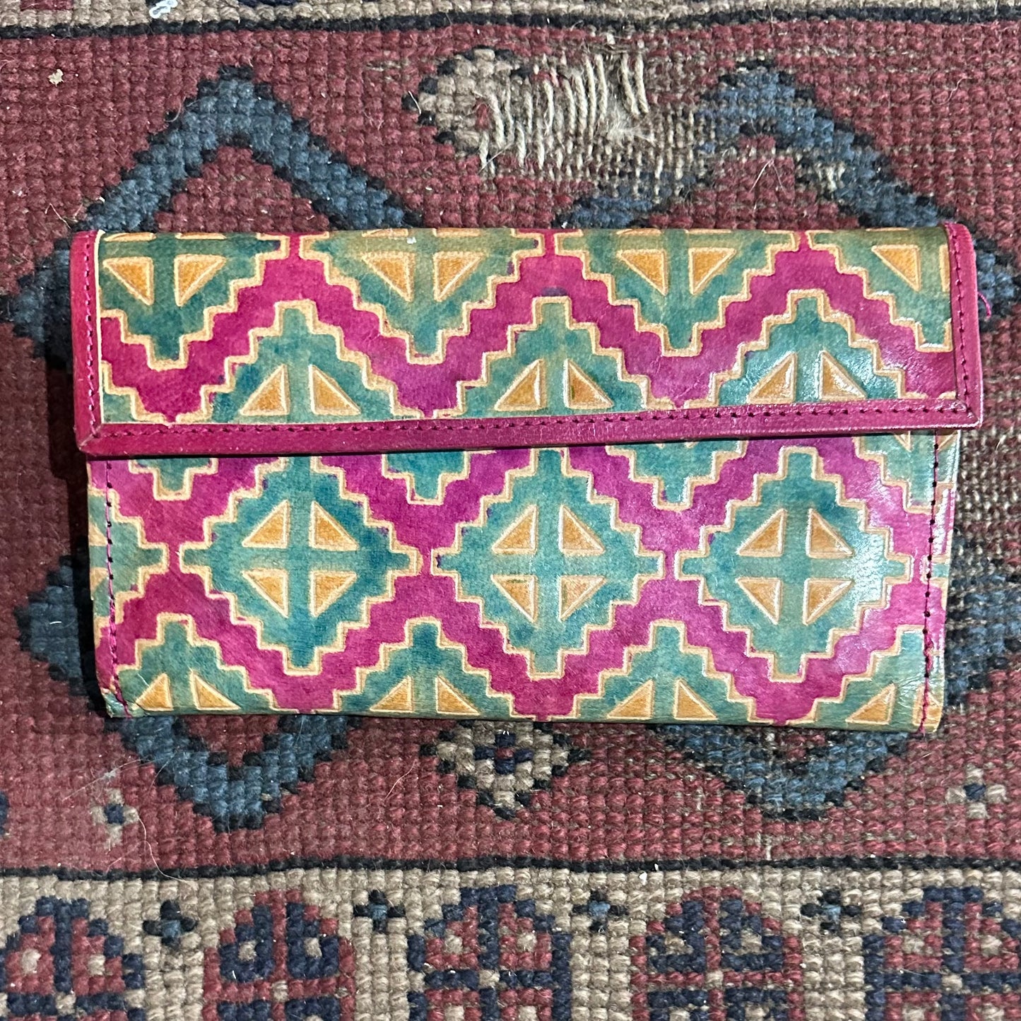 Wallet Painted Leather