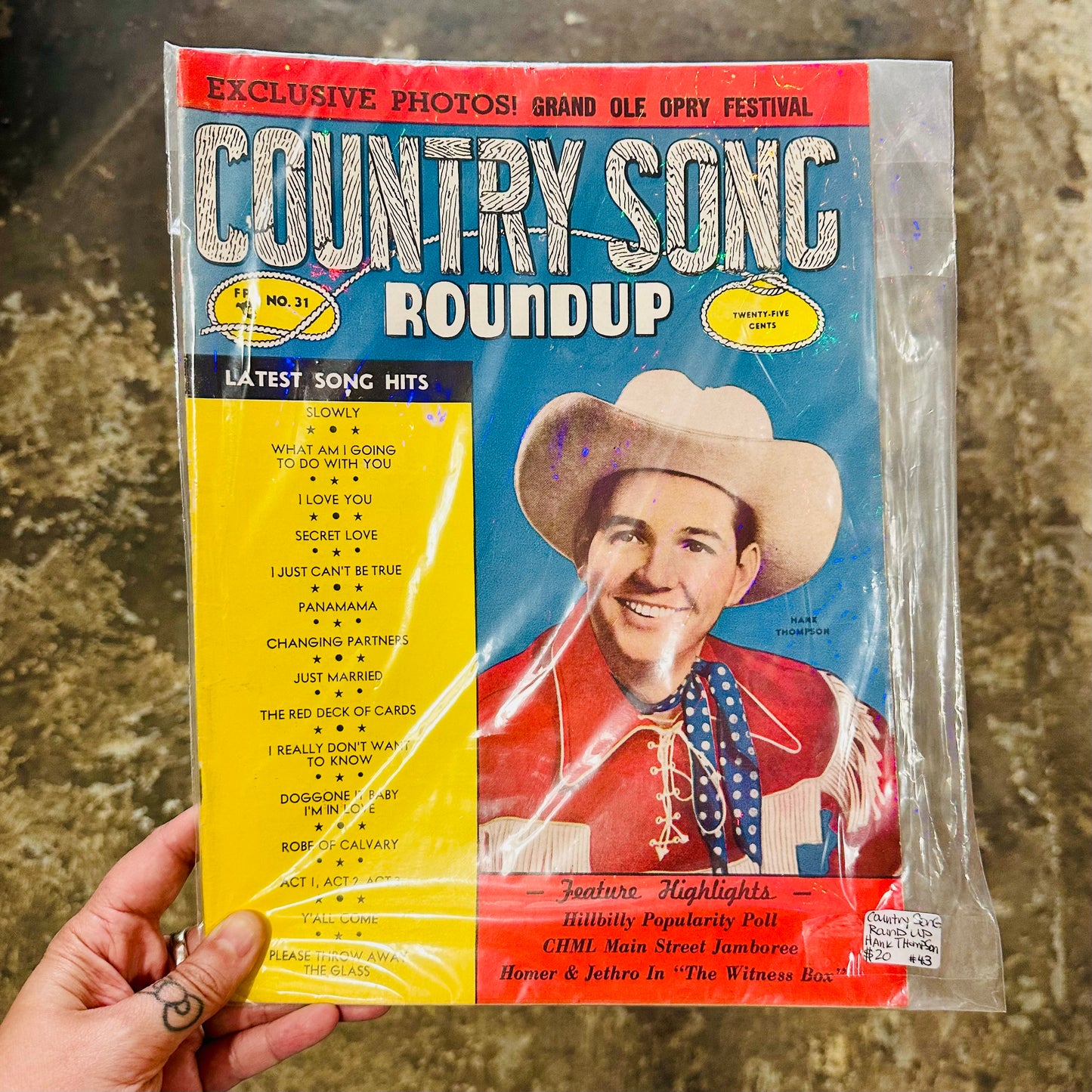 Music Book Country Music Round Up Hank Thompson