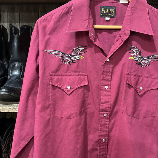 Pearl Snap LS Plains Eagle XL