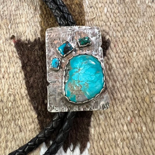 Bolo Silver & Turquoise by Genuine Oklahoma Souvenirs (925B3)
