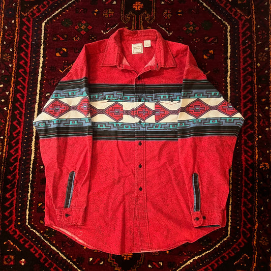 Button Down Western Plains Trading Co XL