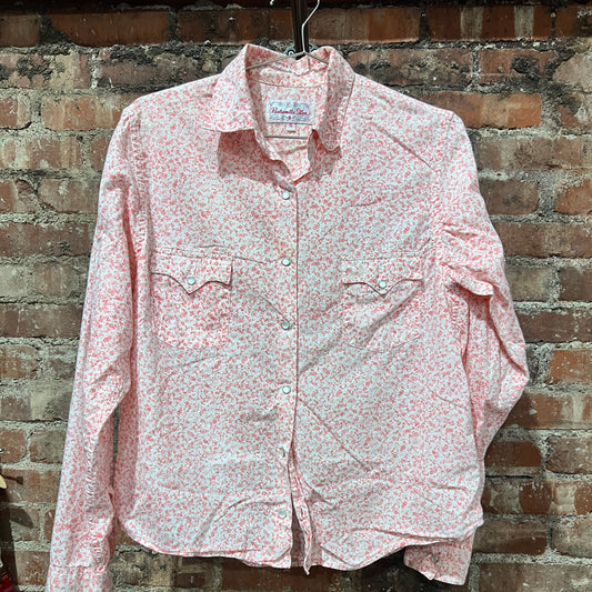 Pearl Snap LS Panhandle Slim Pink Small