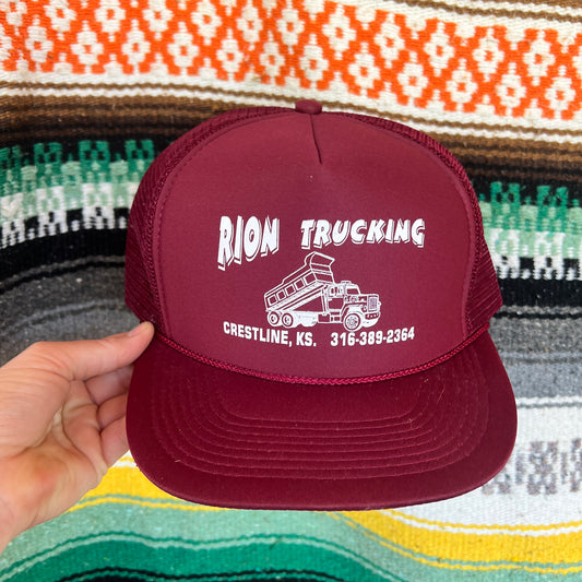 Trucker Hat Rion Trucking