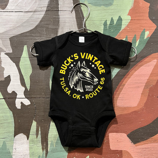 Buck’s Vintage Newborn Onesie