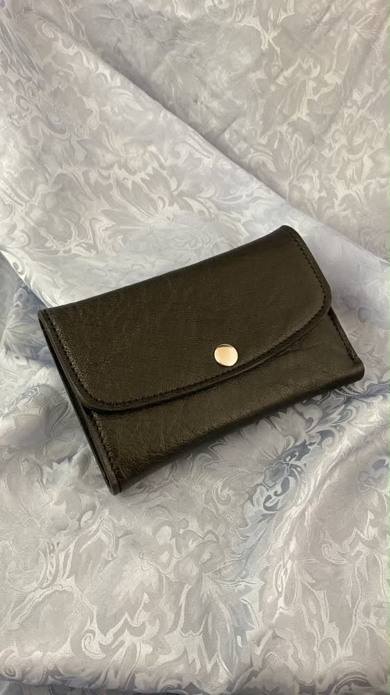 Wallet Bison Leather with Kangaroo Interior