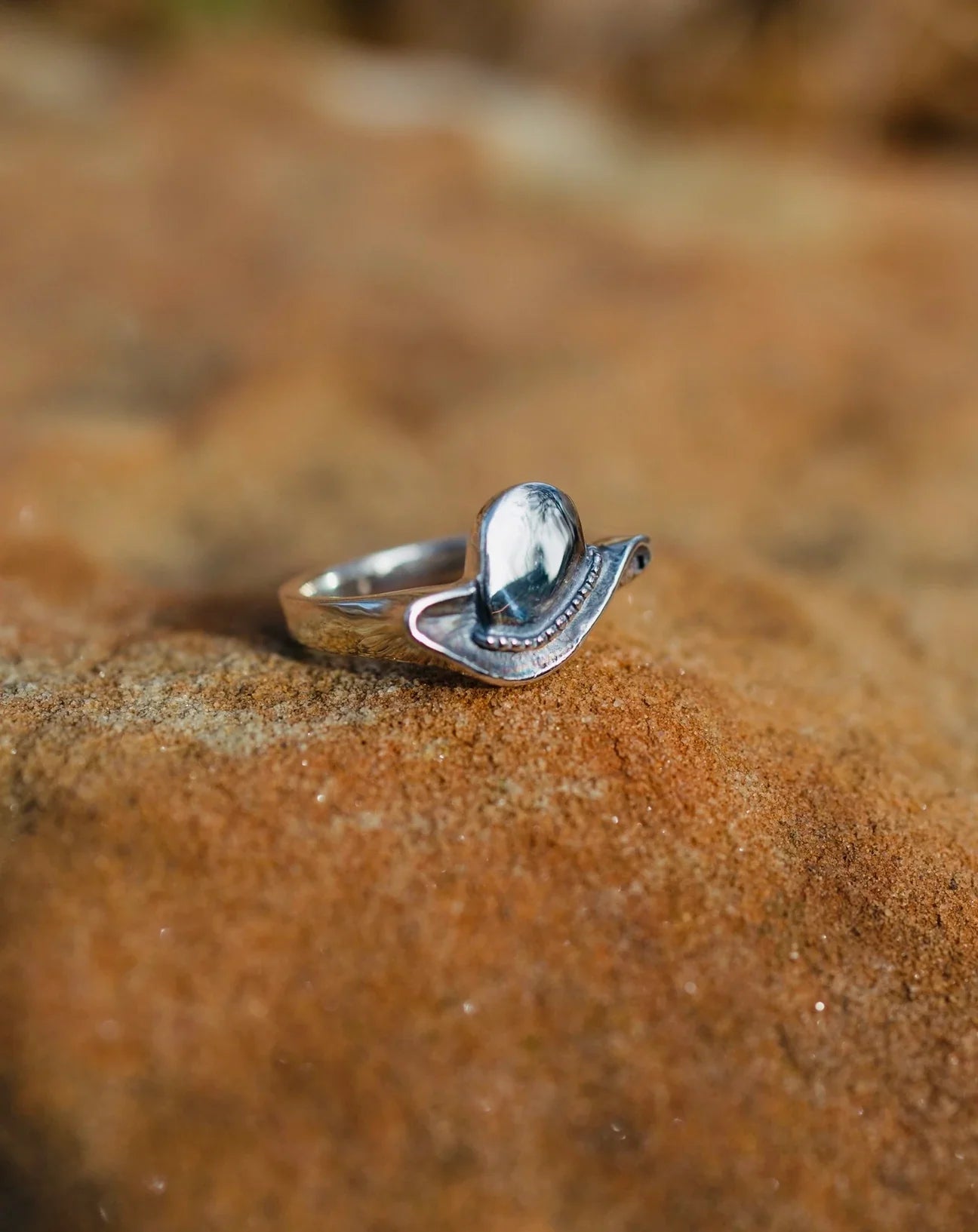 Cowboy Hat Ring - Sterling Silver