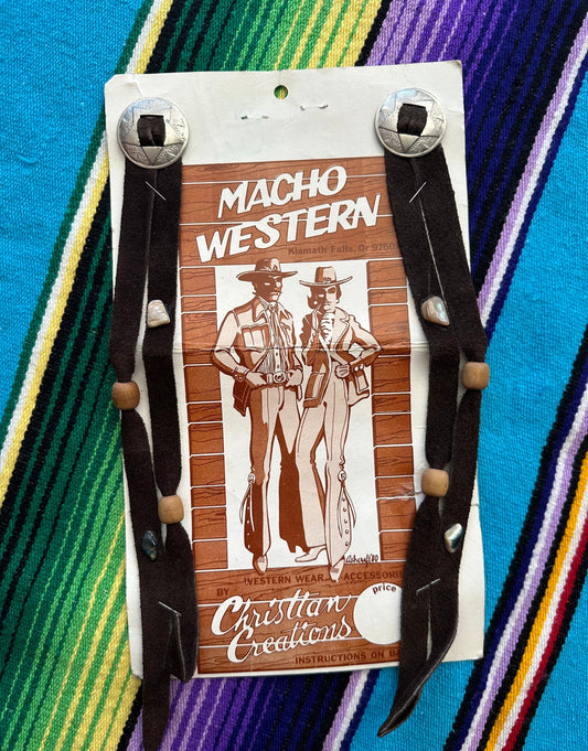 Macho Western Snap On Concho