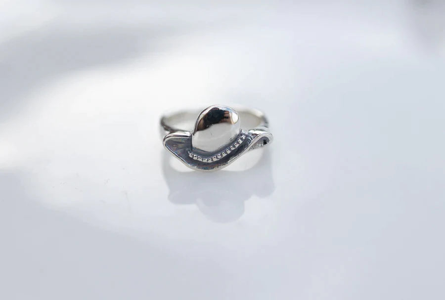 Cowboy Hat Ring - Sterling Silver